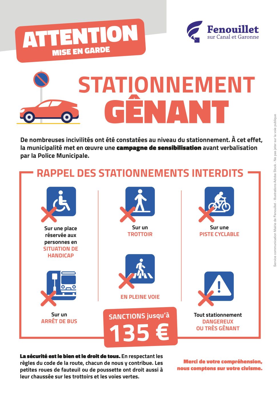 Les règles de stationnement Ville de Fenouillet