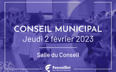 Conseil municipal du 2 février 2023