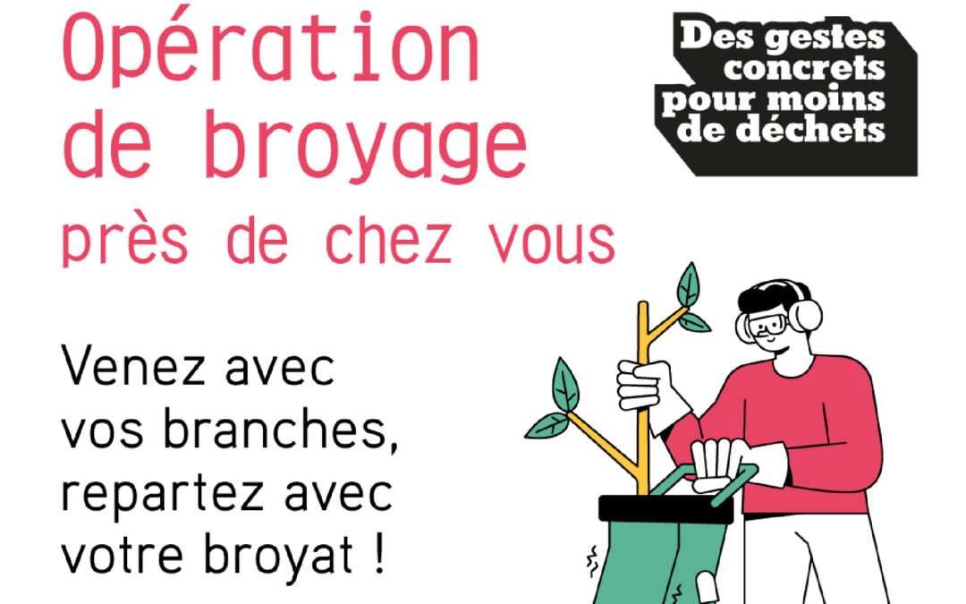 Opérations de broyage de déchets végétaux à Fenouillet
