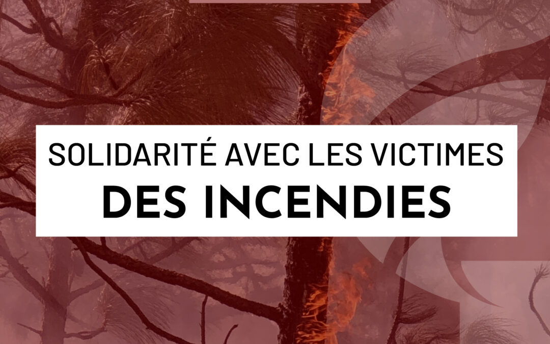 Communiqué : face aux incendies qui frappent notre pays, la ville de Fenouillet appelle à la solidarité et se mobilise